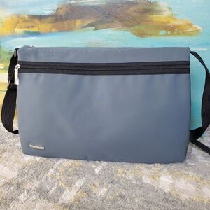 My Everything Bag Slate Gray Crossbody | Multi-Pocket Laptop Travel Bag | Unisex